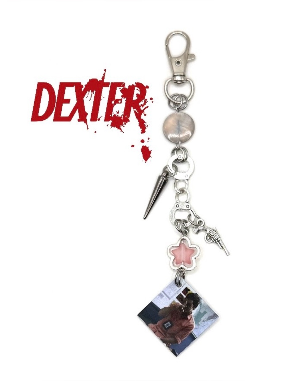 Dexter Keychain | Purse Charm | TV Series Fan Merch